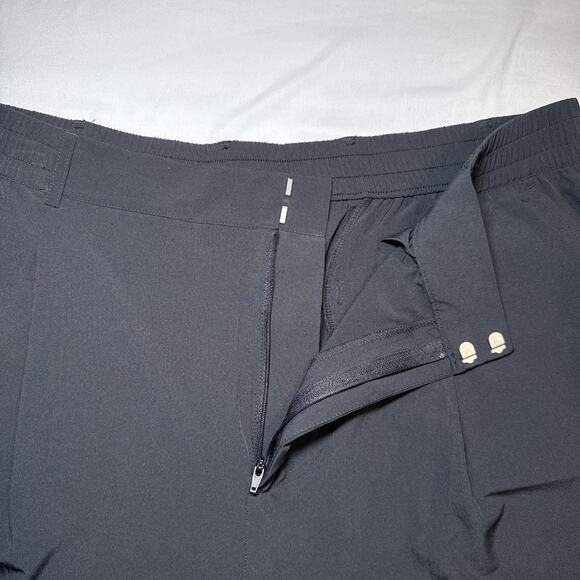 Gap Fit Womens Sz XL Pants Black Run Around Wide Leg Trouser Polyester Blend EUC - Picture 2 of 12